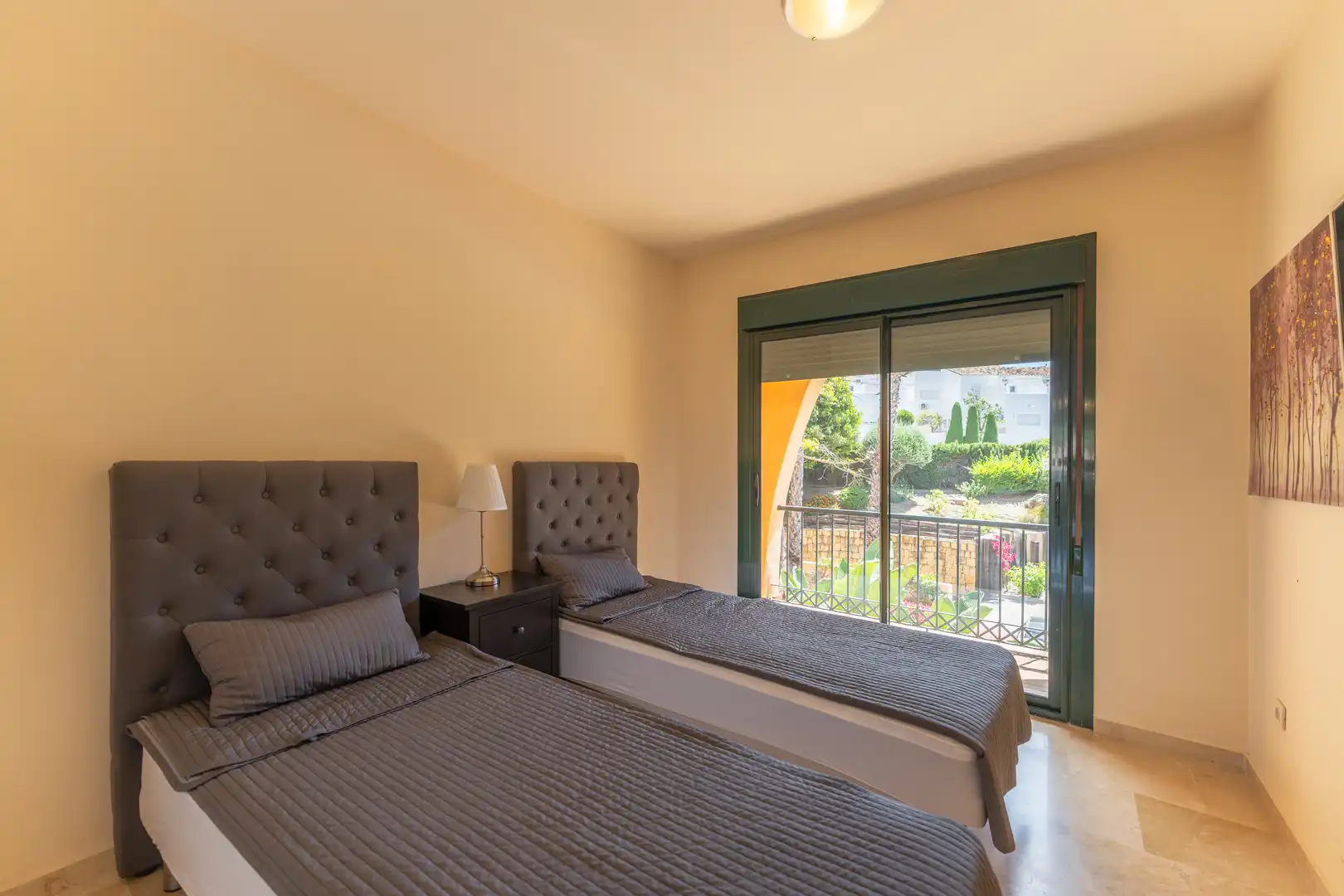 Bedroom of Apartments for rent in Estepona  with Air Conditioner, Heating and Parquet flooring