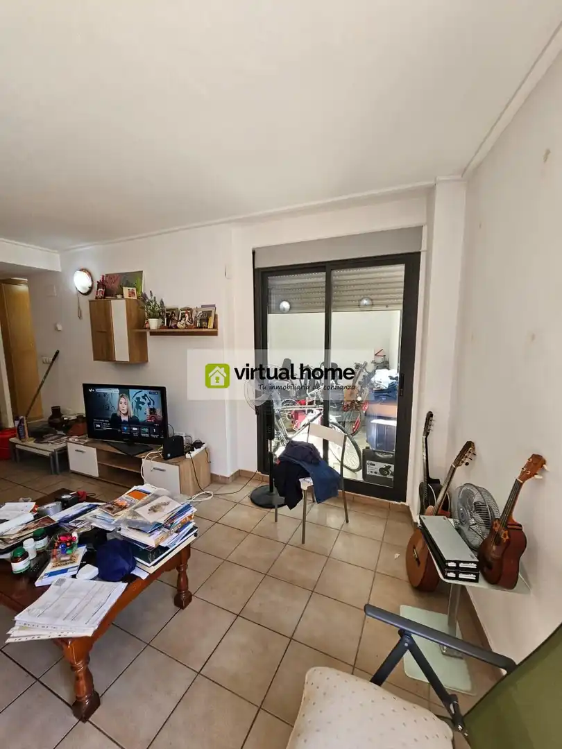 Living room of Flat for sale in Benimantell  with Air Conditioner, Terrace and Furnished