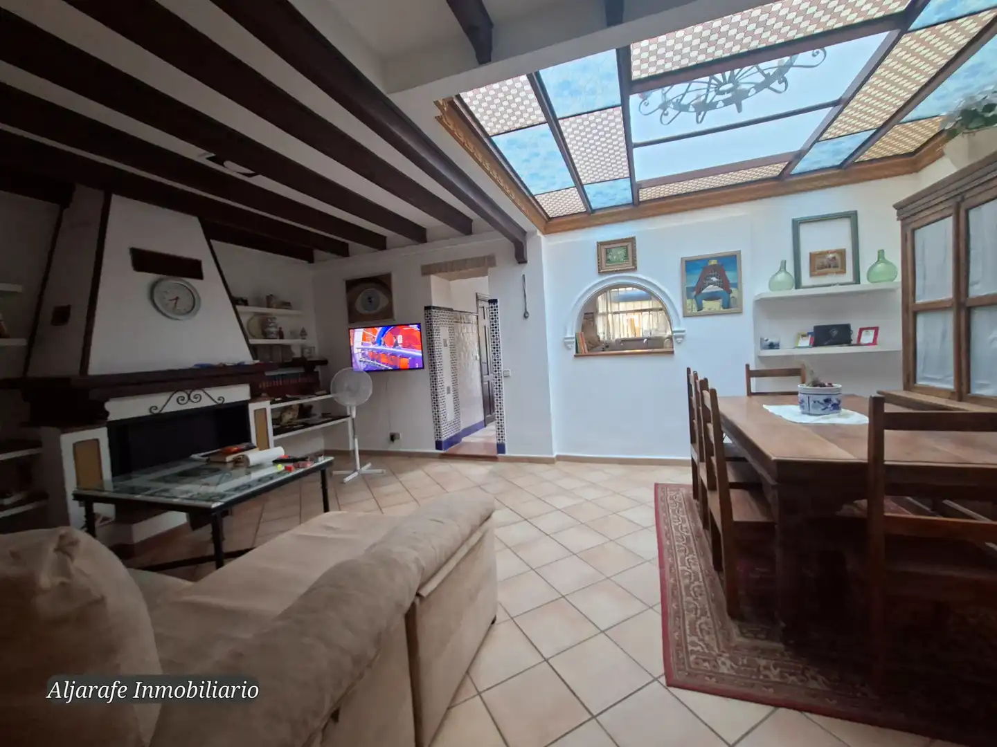 Sala de estar de Casa o chalet en venta en Umbrete con Aire acondicionado, Calefacción y Terraza