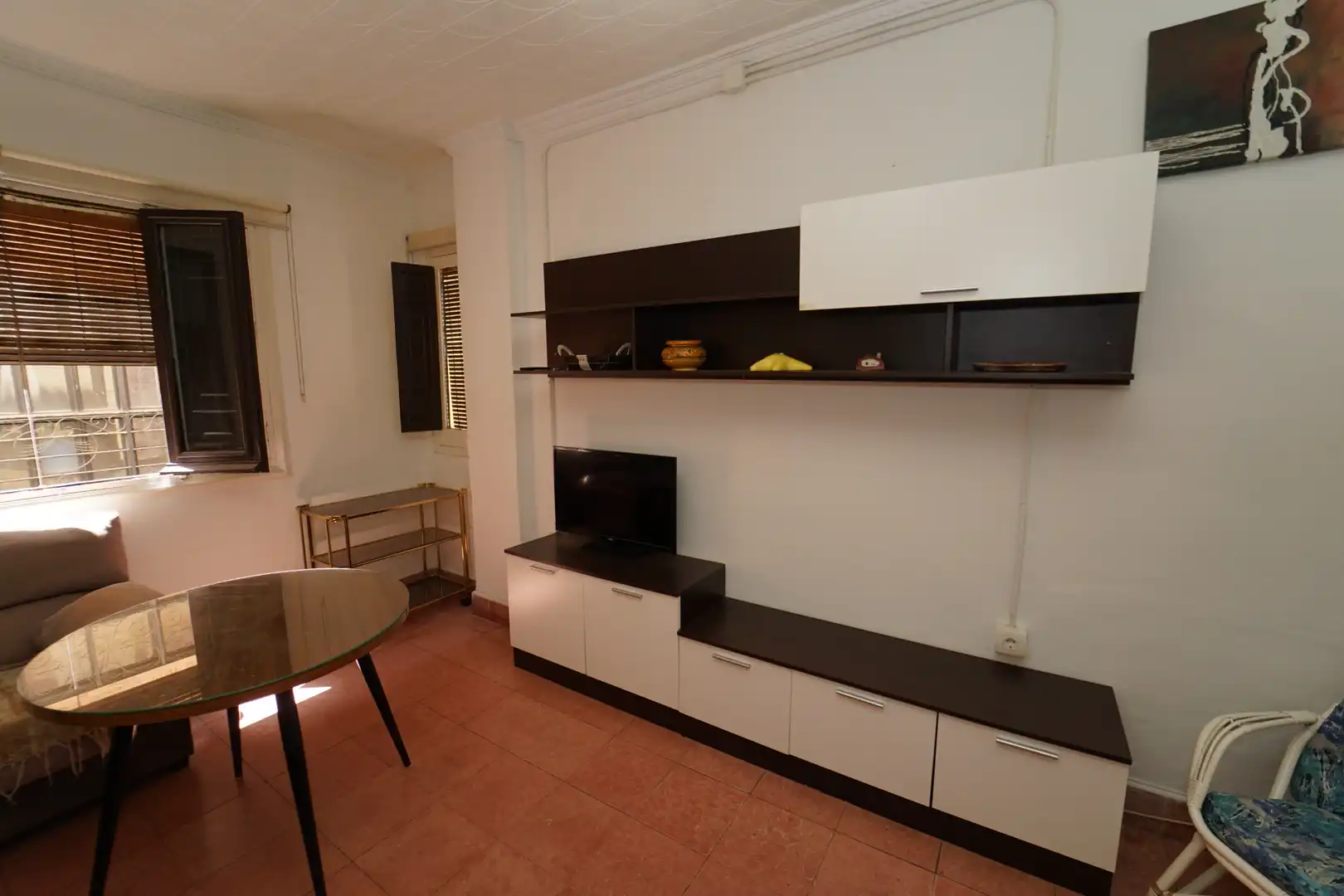 Living room of Flat for rent in Granada  with Air Conditioner, Furnished and Washing machine