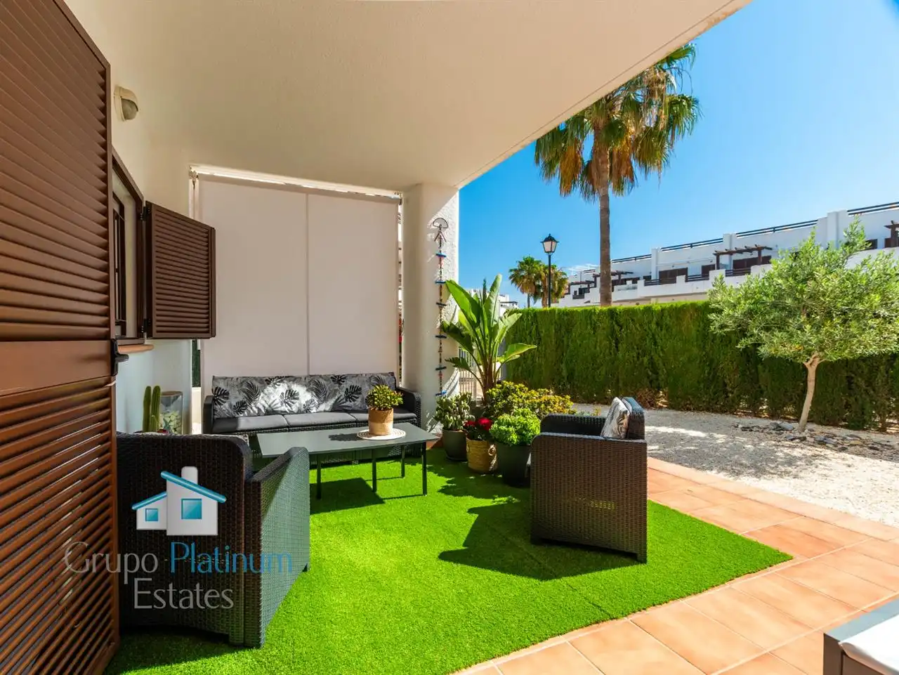 Terraza de Apartamento en venta en Pulpí con Aire acondicionado, Piscina y Amueblado