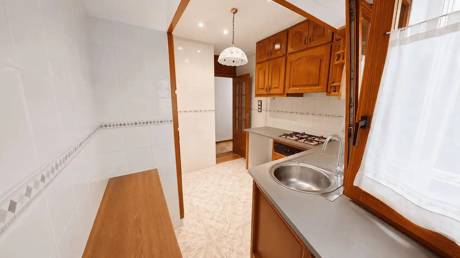 Kitchen of Flat for sale in Llinars del Vallès  with Air Conditioner, Heating and Parquet flooring