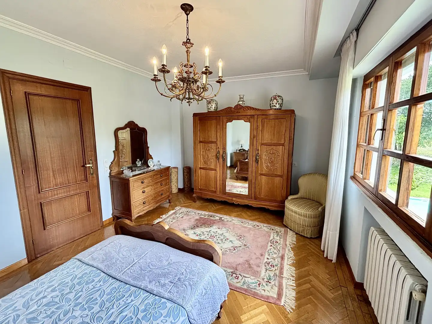 Bedroom of Houses for sale in Sariego  with Heating, Private garden and Parquet flooring