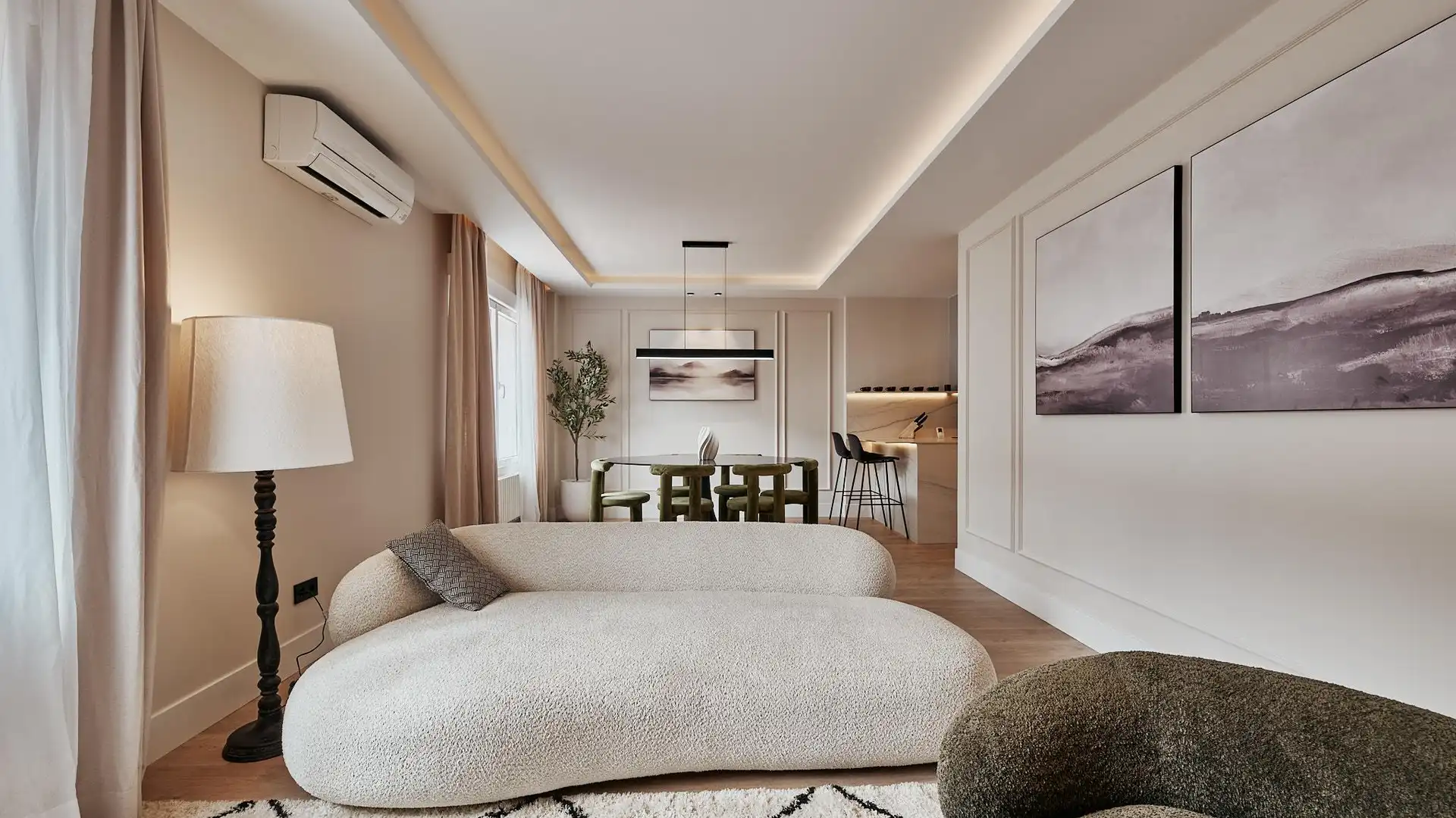 Sala de estar de Piso en venta en  Madrid Capital con Aire acondicionado y Calefacción