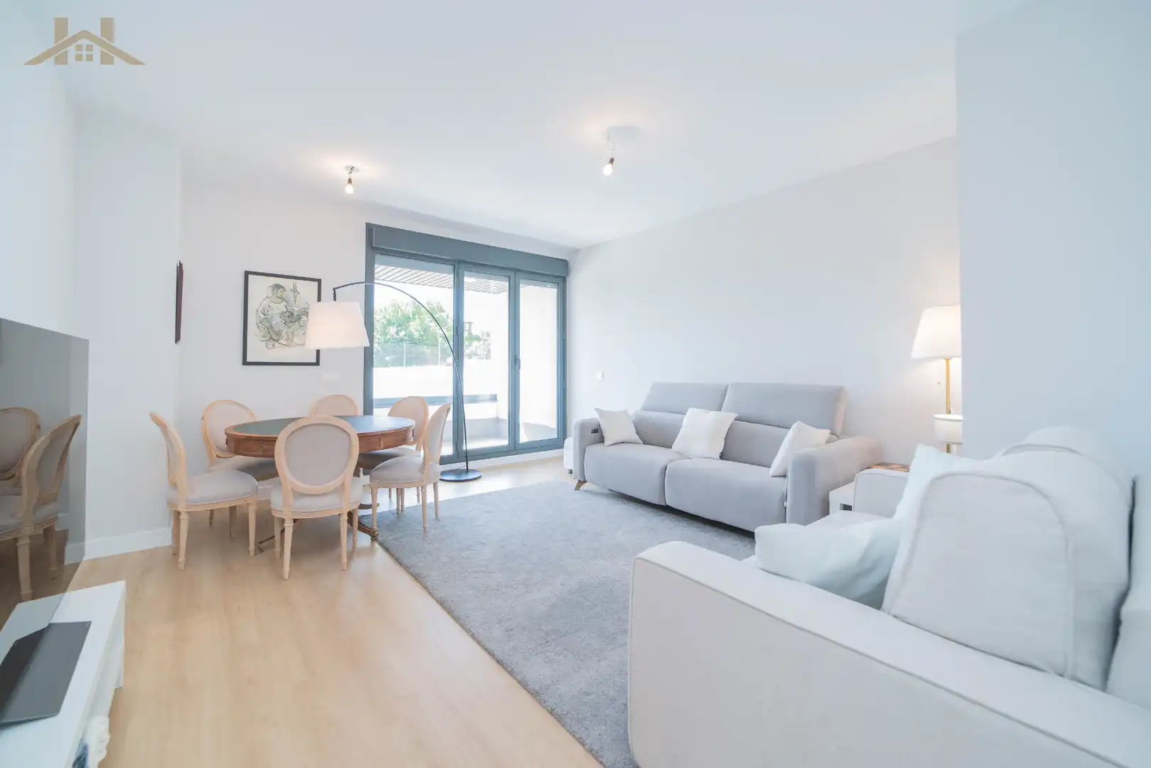 Wohnzimmer von Wohnung zum Verkauf in Pozuelo de Alarcón mit Klimaanlage, Heizung und Terrasse