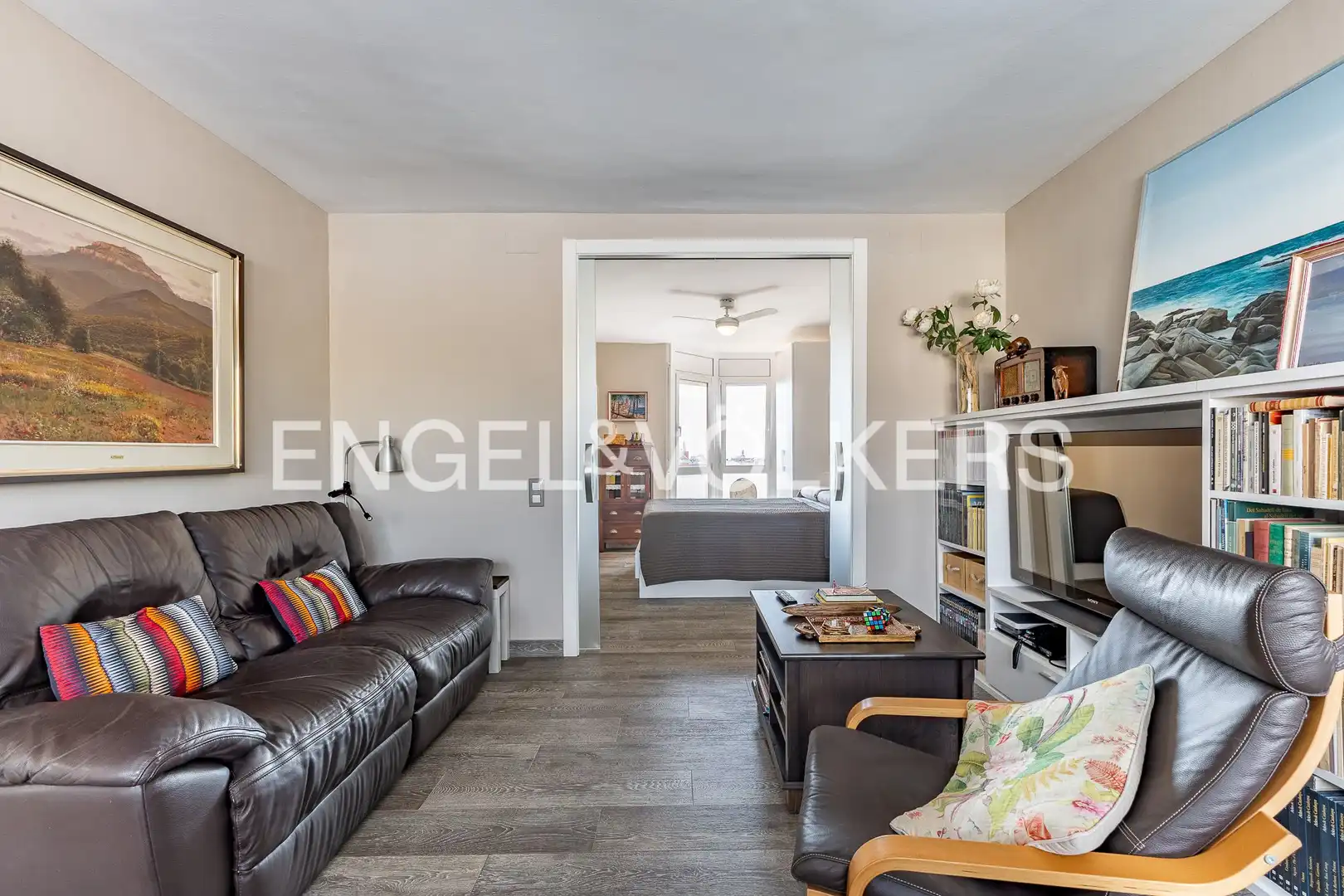 Sala de estar de Piso en venta en Sabadell con Aire acondicionado, Calefacción y Jardín privado