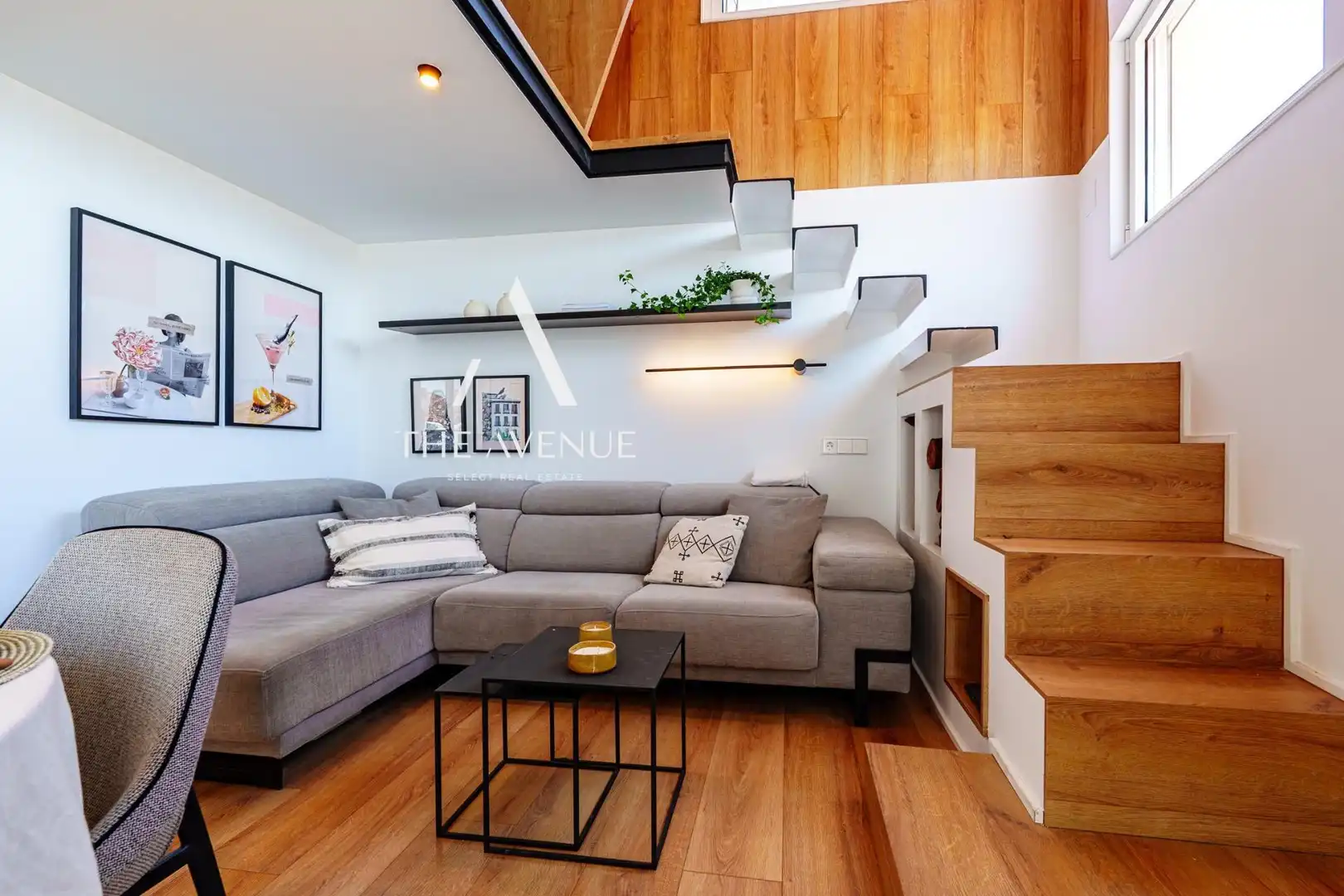 Sala de estar de Ático en venta en Madrid con Aire acondicionado, Calefacción y Terraza