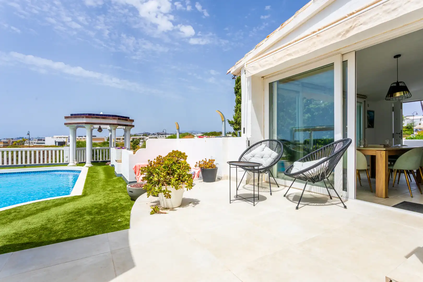Terrace of Houses for sale in Mijas  with Air Conditioner, Private garden and Terrace