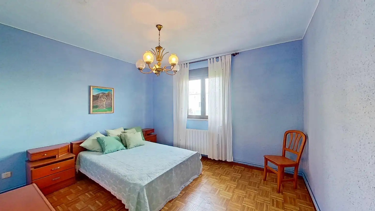 Schlafzimmer von Haus oder Chalet zum Verkauf in Polanco mit Heizung, Privatgarten und Terrasse