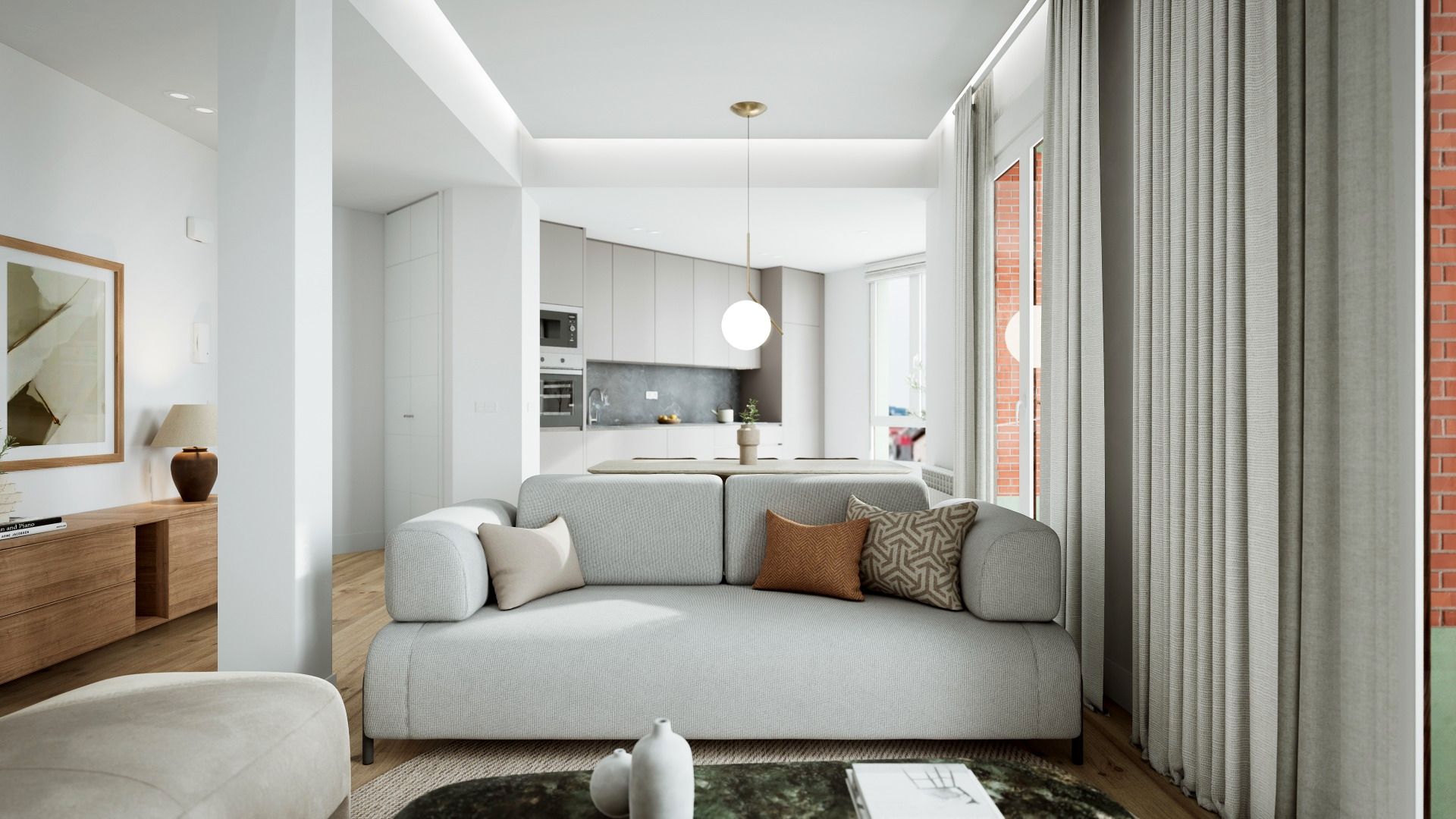 Living room of Flat for sale in Bilbao   with Terrace and Balcony