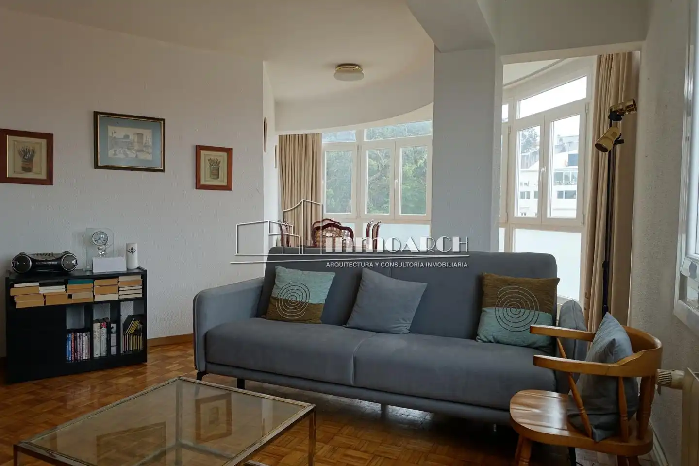 Sala de estar de Piso en venta en A Coruña Capital  con Calefacción