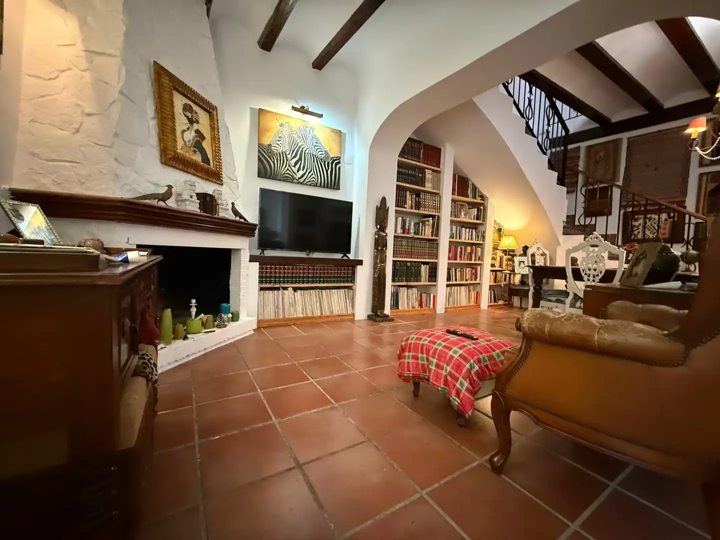 Living room of Houses for sale in La Pobla de Vallbona  with Air Conditioner, Heating and Private garden