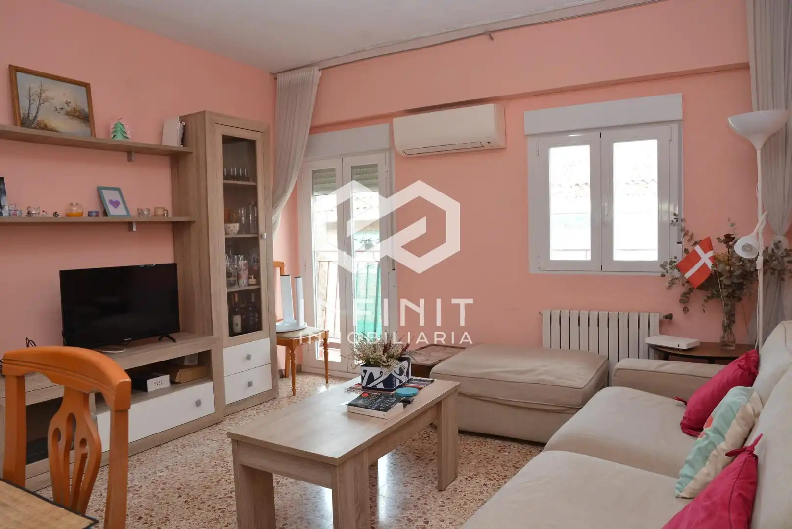 Sala de estar de Piso en venta en  Madrid Capital con Terraza y Balcón