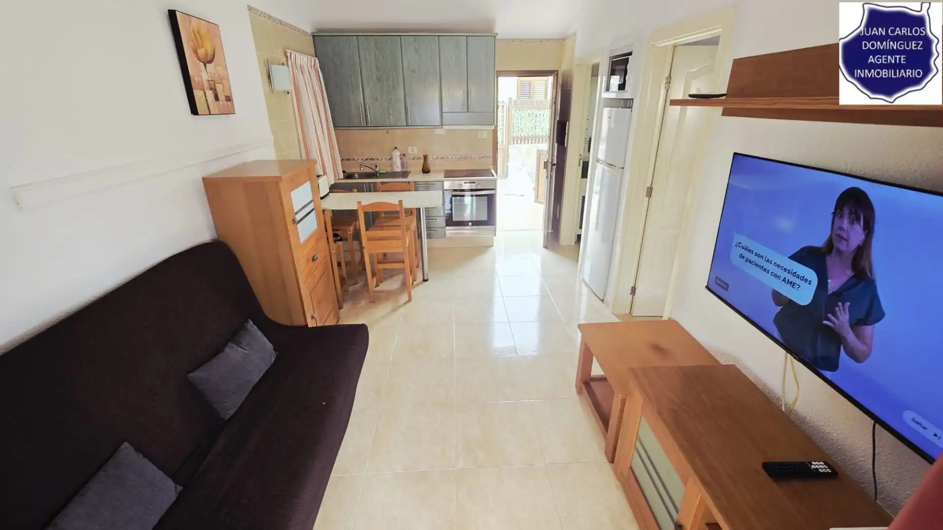 Sala d'estar de Casa o xalet de lloguer en San Bartolomé de Tirajana amb Aire condicionat, Terrassa i Moblat