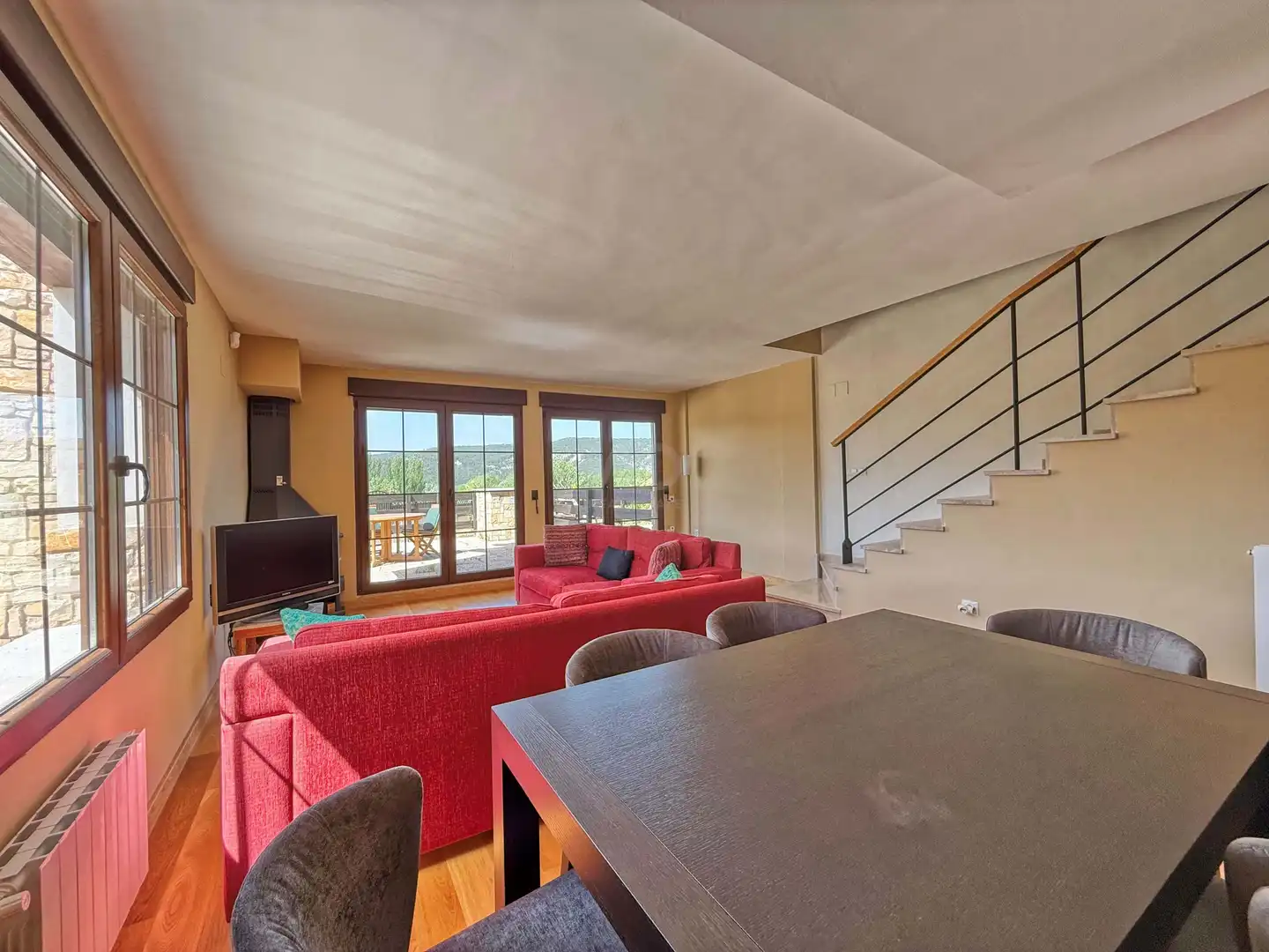 Living room of Detached homes for sale in Alcalá de la Selva  with Heating and Terrace