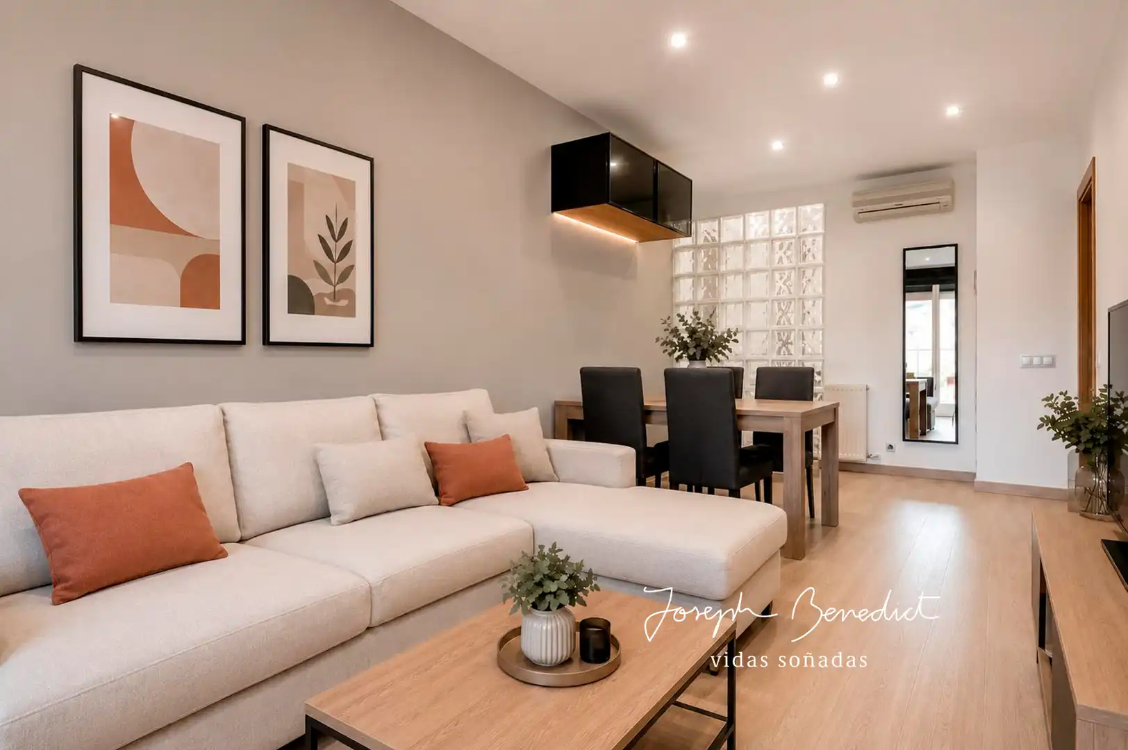 Sala d'estar de Àtic en venda en Castelldefels amb Aire condicionat, Calefacció i Terrassa