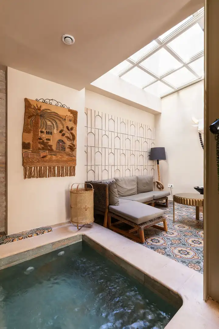 Sala d'estar de Casa adosada en venda en Málaga