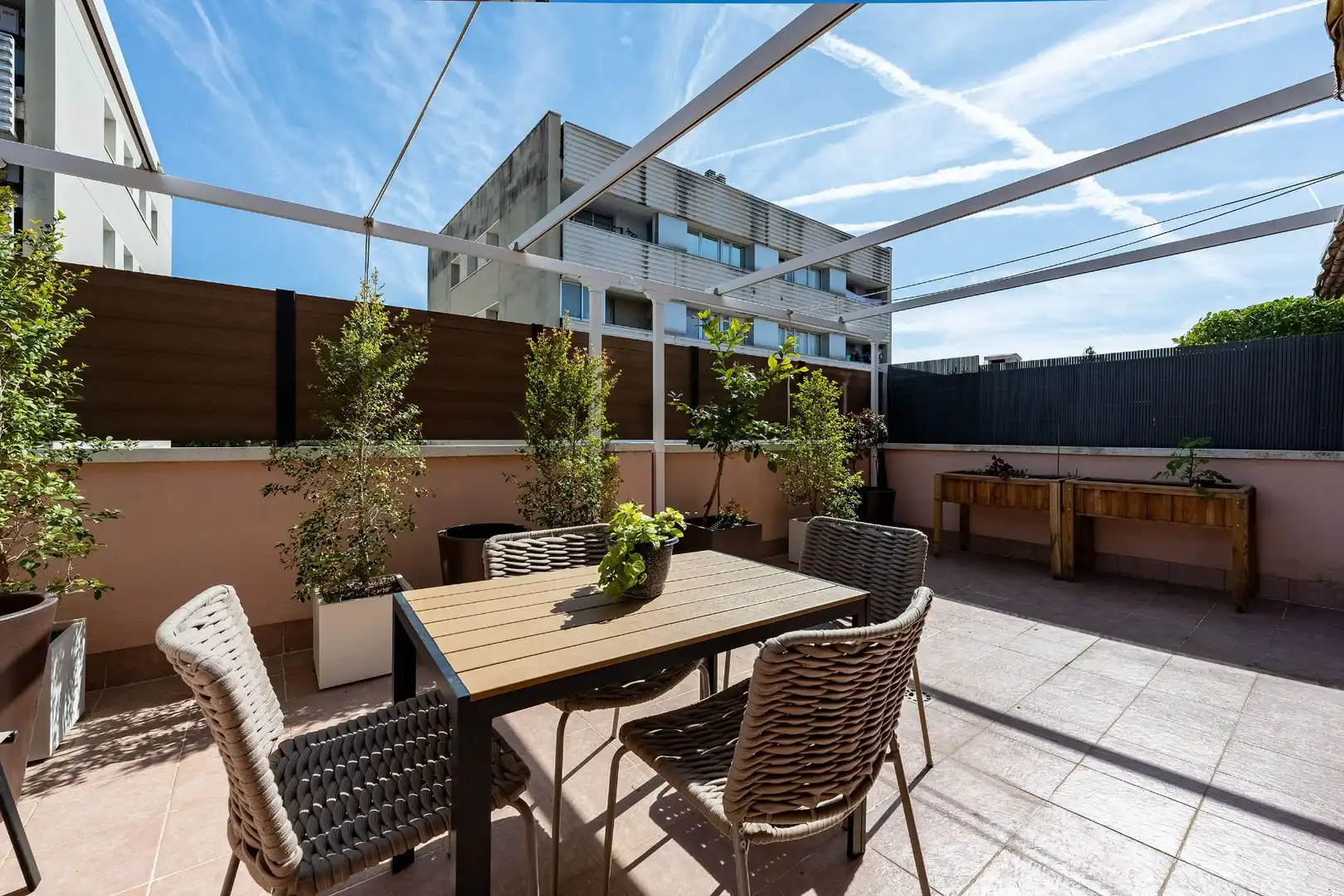 Terrassa de Casa adosada en venda en Cunit amb Aire condicionat, Calefacció i Jardí privat