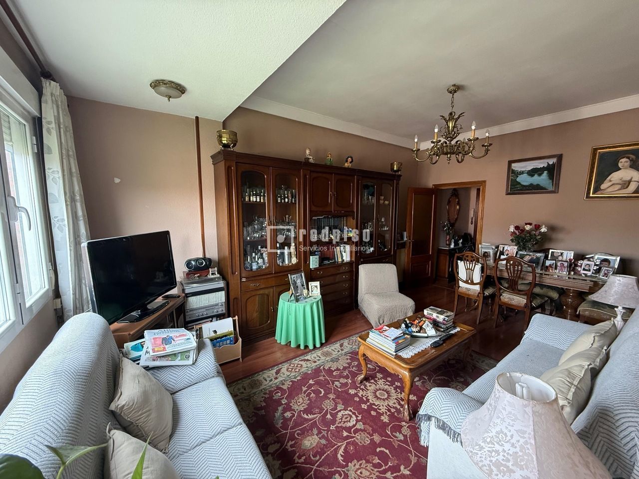 Living room of Flat for sale in  Madrid Capital  with Heating and Terrace