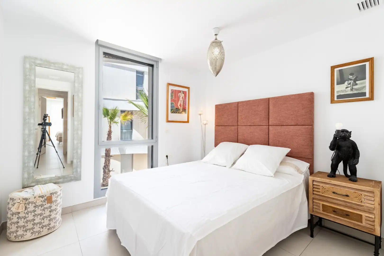 Dormitori de Apartament de lloguer en Marbella amb Aire condicionat, Calefacció i Terrassa