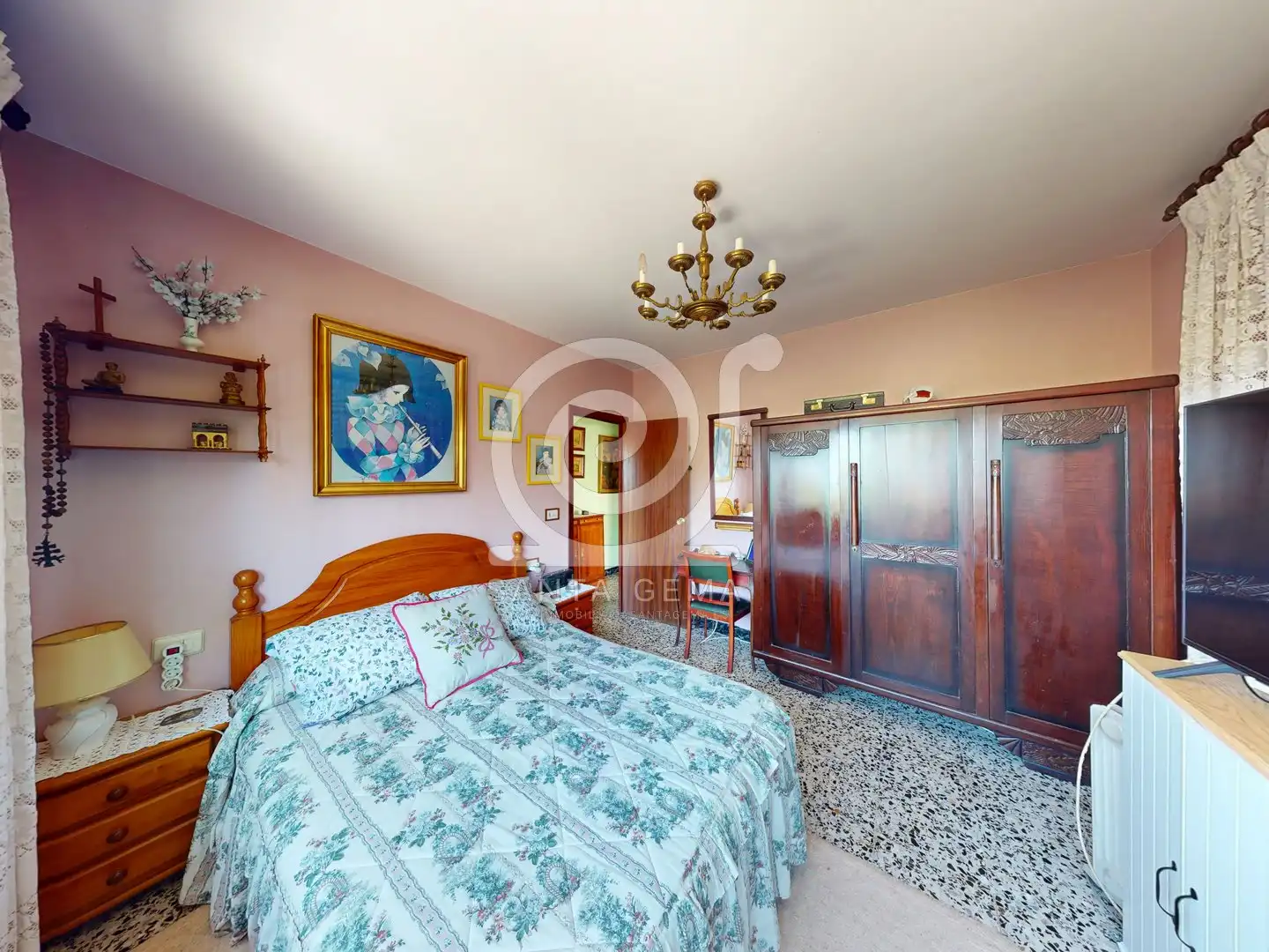 Habitación de Casa o chalet en venta en Cambre  con Jardín privado, Trastero y Amueblado
