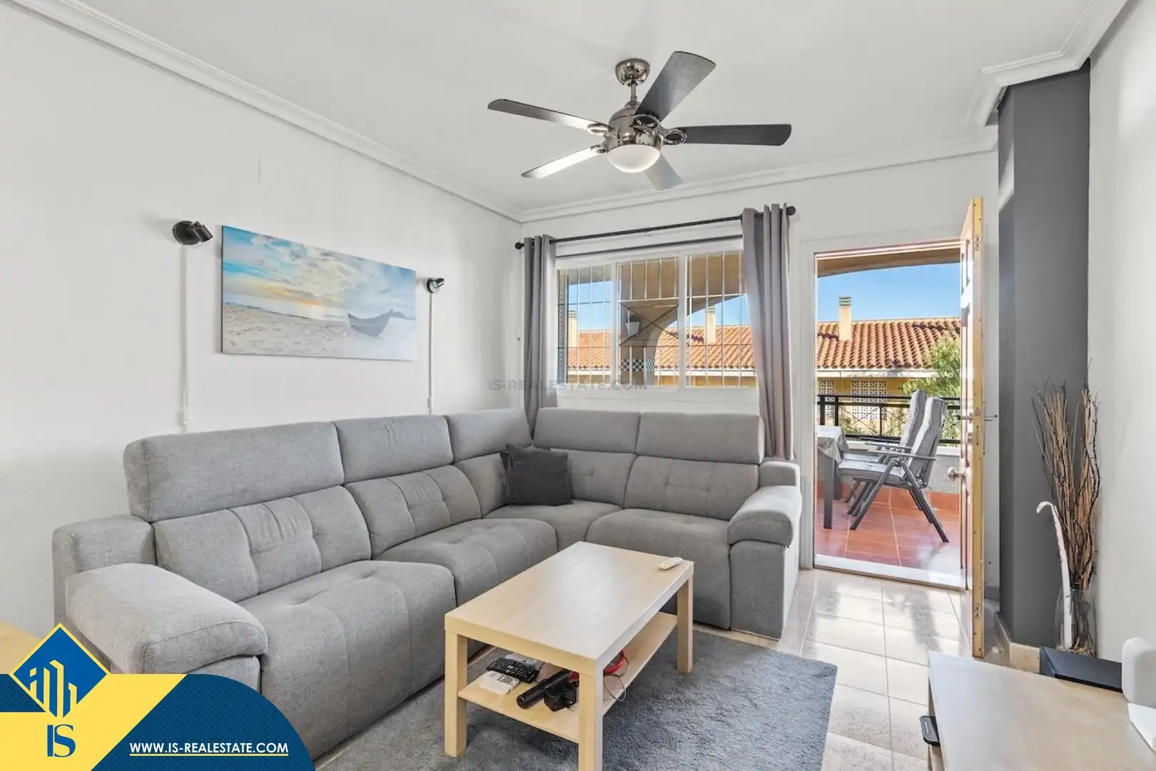 Living room of Flat for sale in Santa Pola  with Terrace, Furnished and Community pool