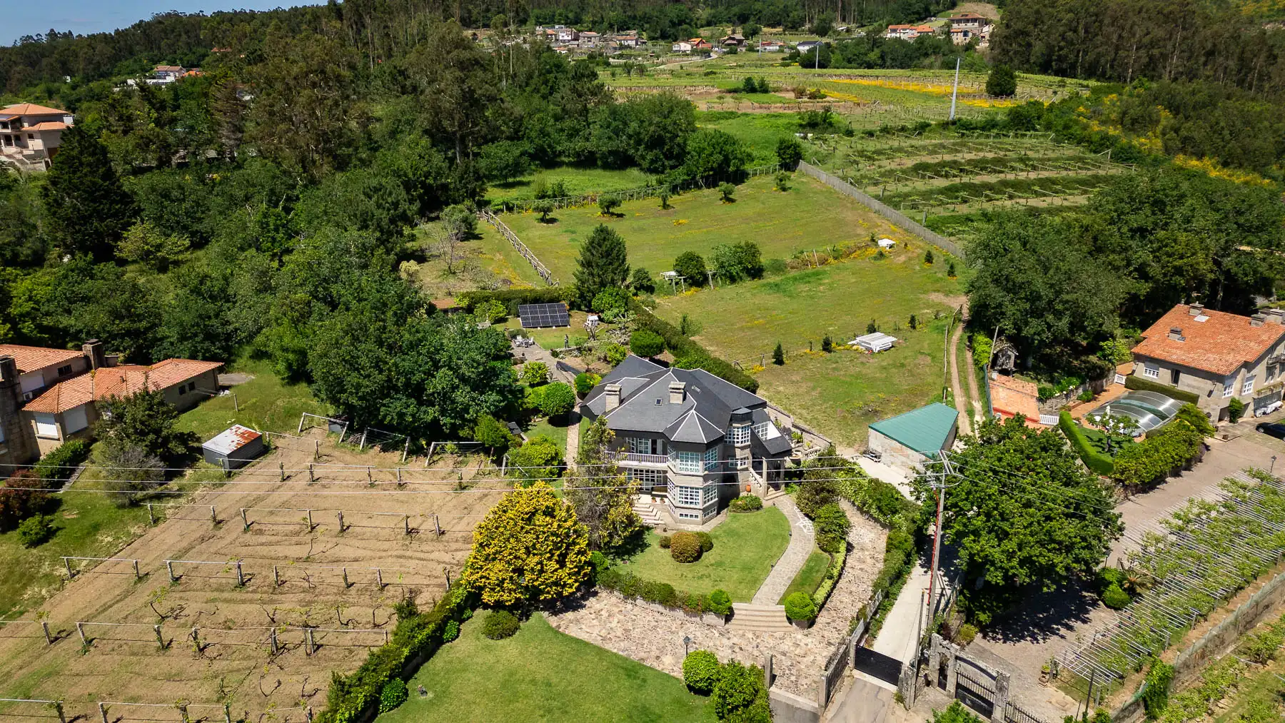 Jardín de Casa o chalet en venta en Sanxenxo con Amueblado