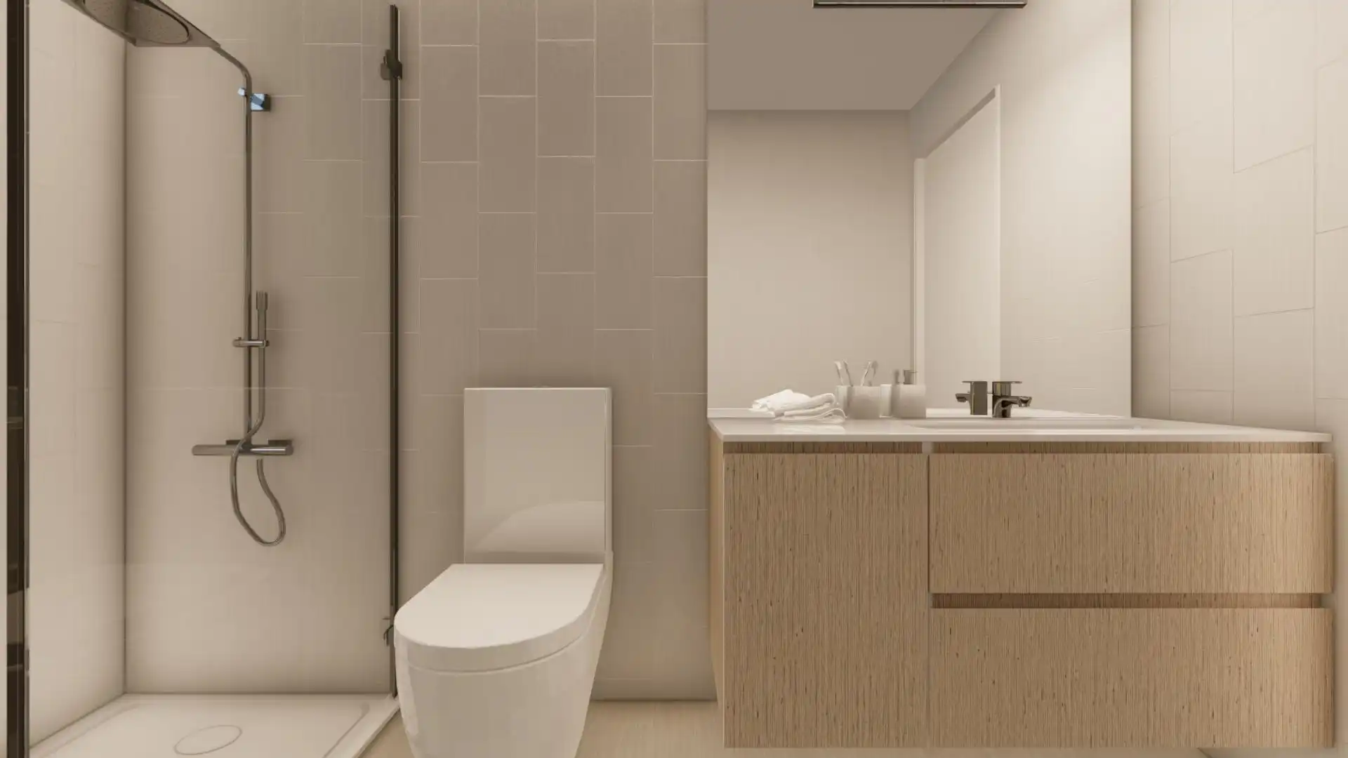 Baño de Ático en venta en Benalmádena con Aire acondicionado, Terraza y Piscina comunitaria