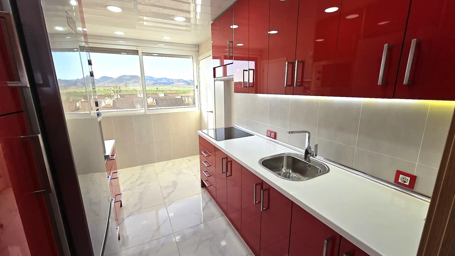 Kitchen of Flat for sale in Cartagena  with Terrace, Furnished and Oven