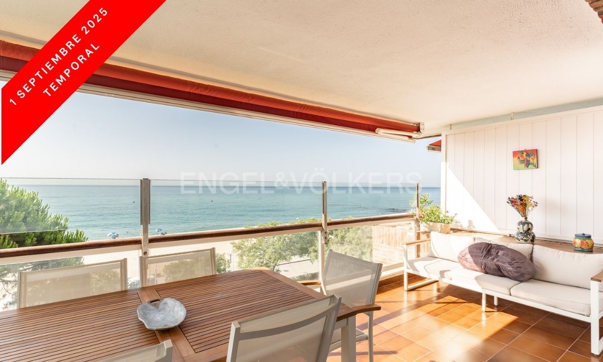 Terrassa de Apartament de lloguer en Sant Vicenç de Montalt amb Calefacció, Jardí privat i Terrassa