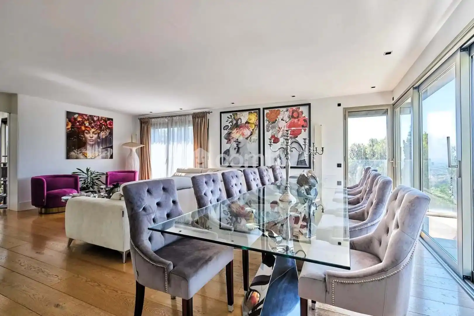 Esszimmer von Einfamilien-Reihenhaus zum Verkauf in Barcelona mit Klimaanlage, Heizung und Terrasse