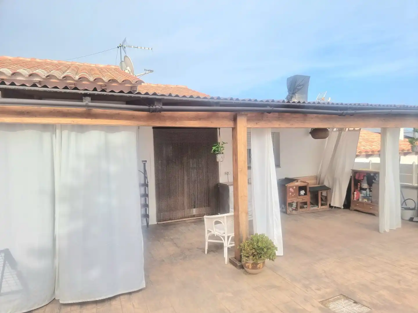 Terrasse von Haus oder Chalet zum Verkauf in Bigues i Riells del Fai mit Klimaanlage, Heizung und Parkett