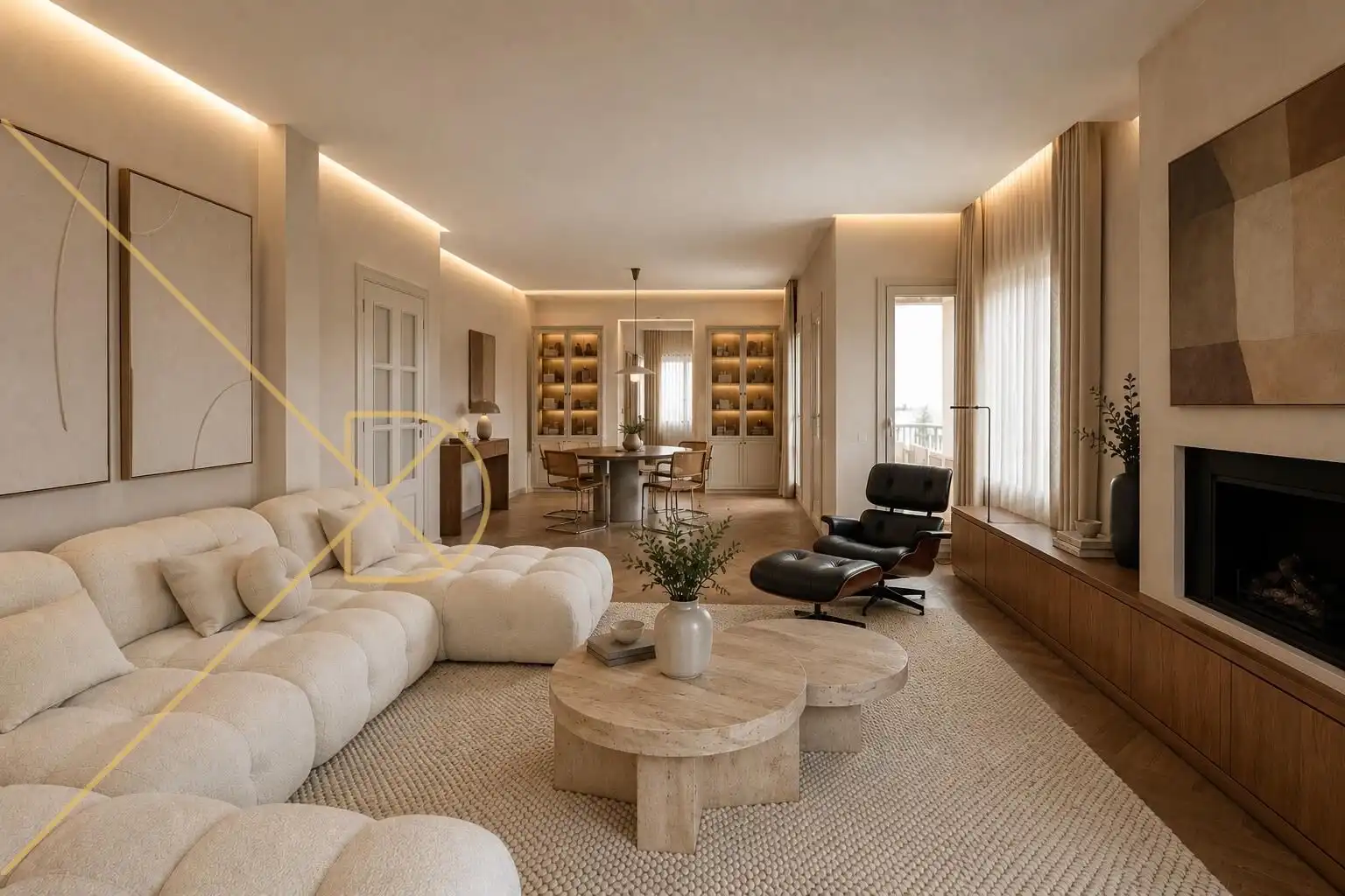 Living room of Houses for sale in Sant Just Desvern  with Air Conditioner, Heating and Private garden