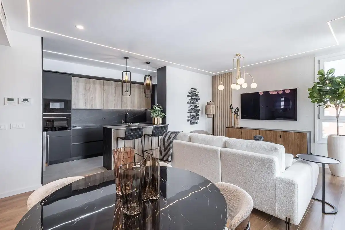 Sala de estar de Piso de alquiler en Granada con Terraza, Amueblado y Piscina comunitaria