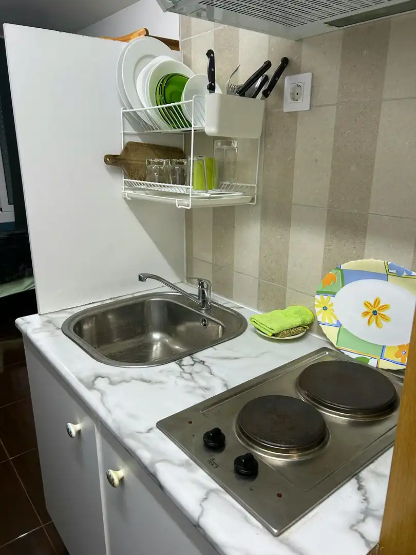 Küche von Wohnung zur Miete in Barcelona mit Klimaanlage, Heizung und Möbliert