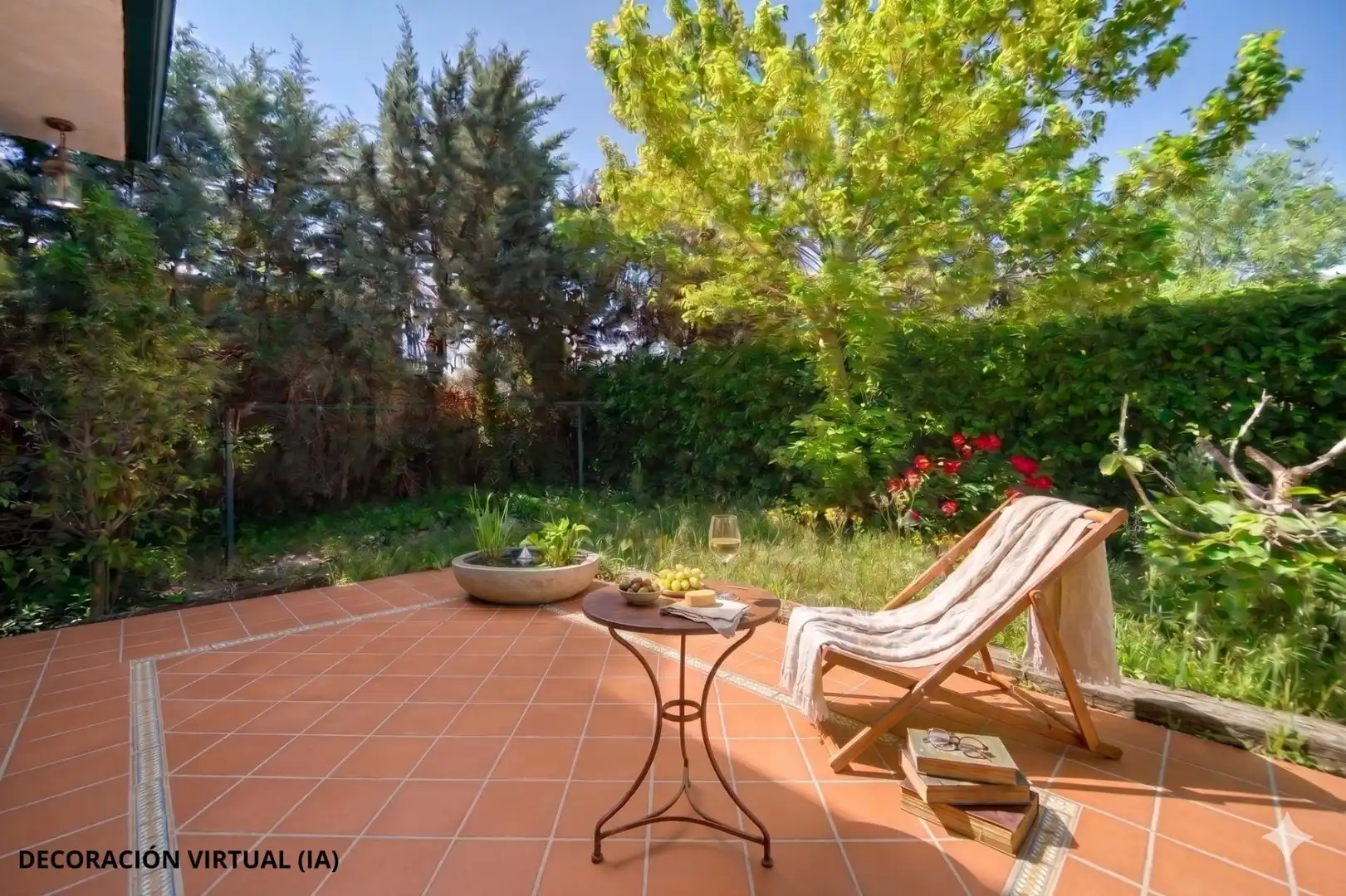 Terrassa de Casa o xalet en venda en Villanueva de la Cañada amb Calefacció, Jardí privat i Terrassa