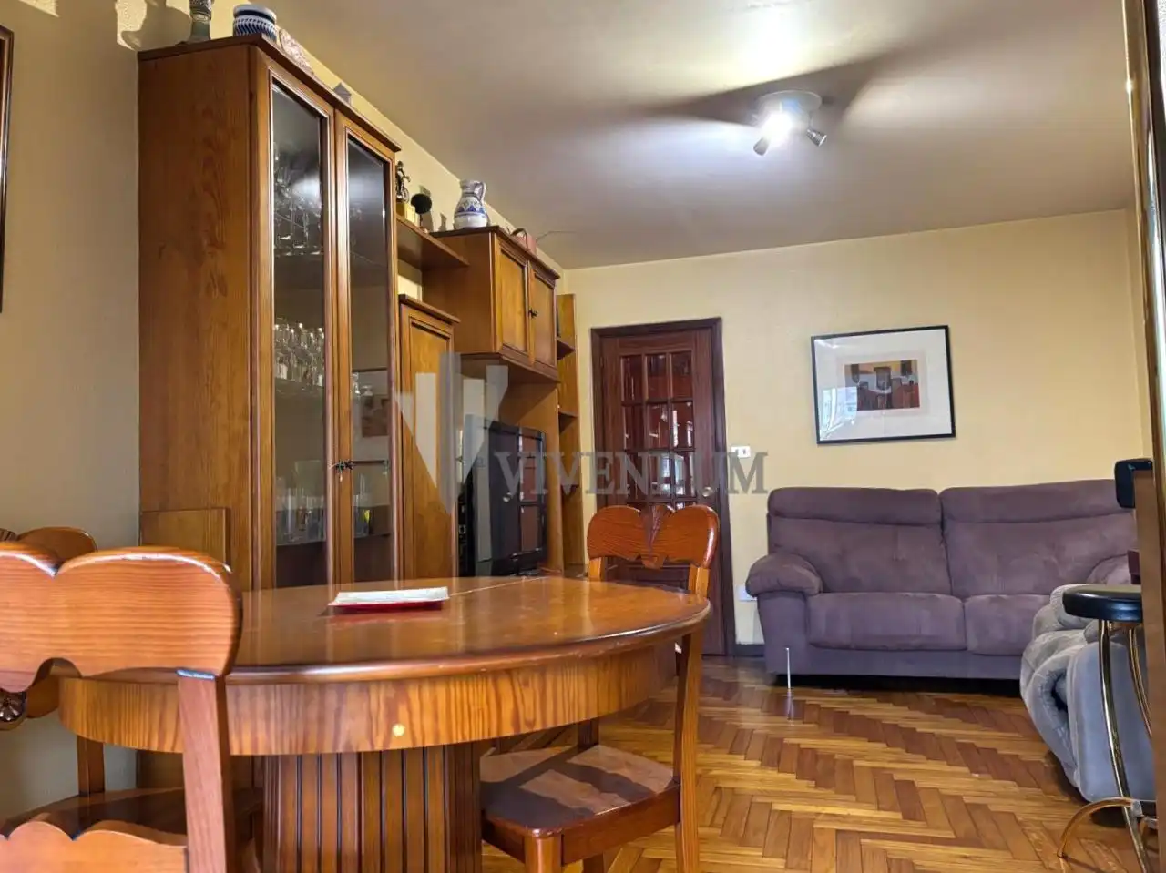 Sala de estar de Piso en venta en Vigo  con Calefacción, Parquet y Terraza