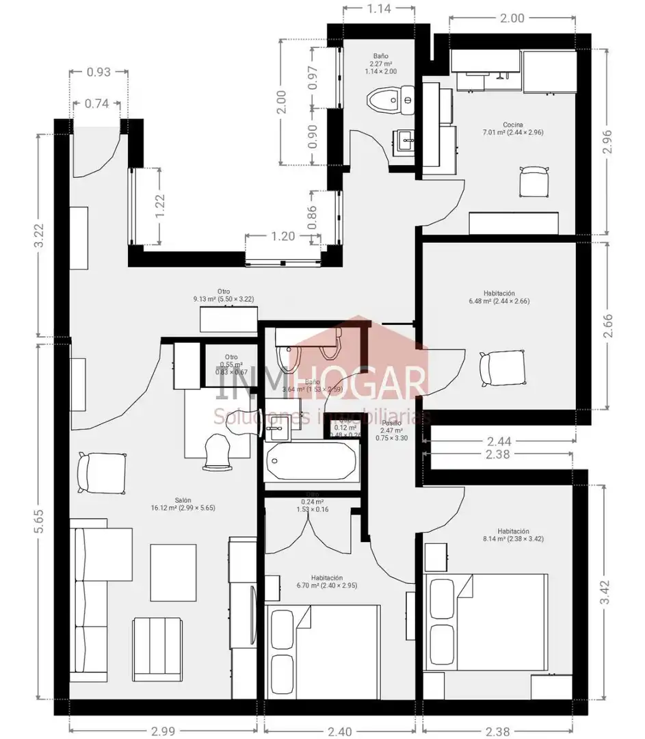 Piso en venta en Ávila con Calefacción, Parquet y Trastero