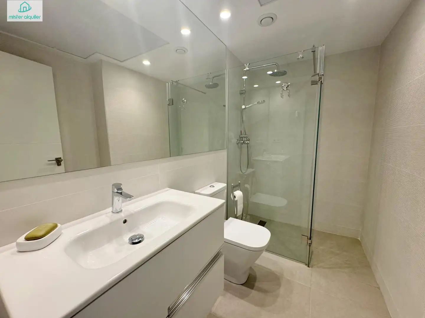 Bathroom of Apartments for rent in El Campello  with Air Conditioner, Private garden and Terrace