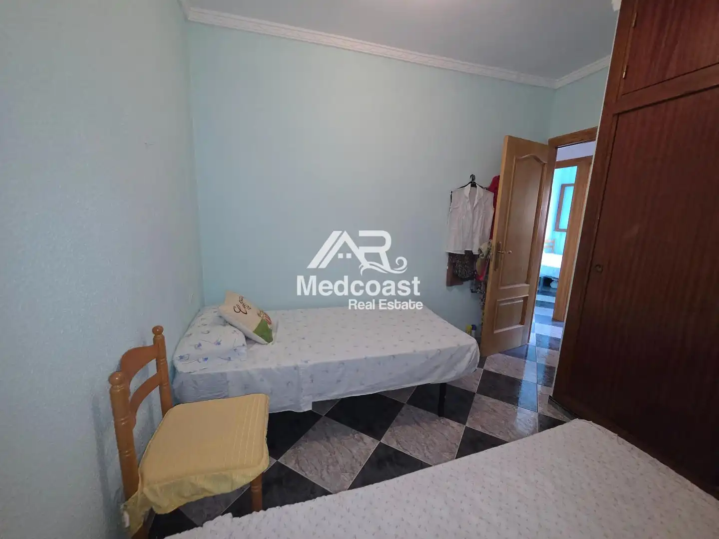 Bedroom of Flat for sale in Garrucha  with Air Conditioner, Terrace and Furnished