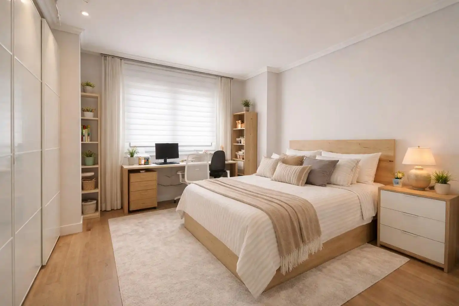Habitación de Casa adosada en venta en Loiu con Aire acondicionado, Calefacción y Jardín privado