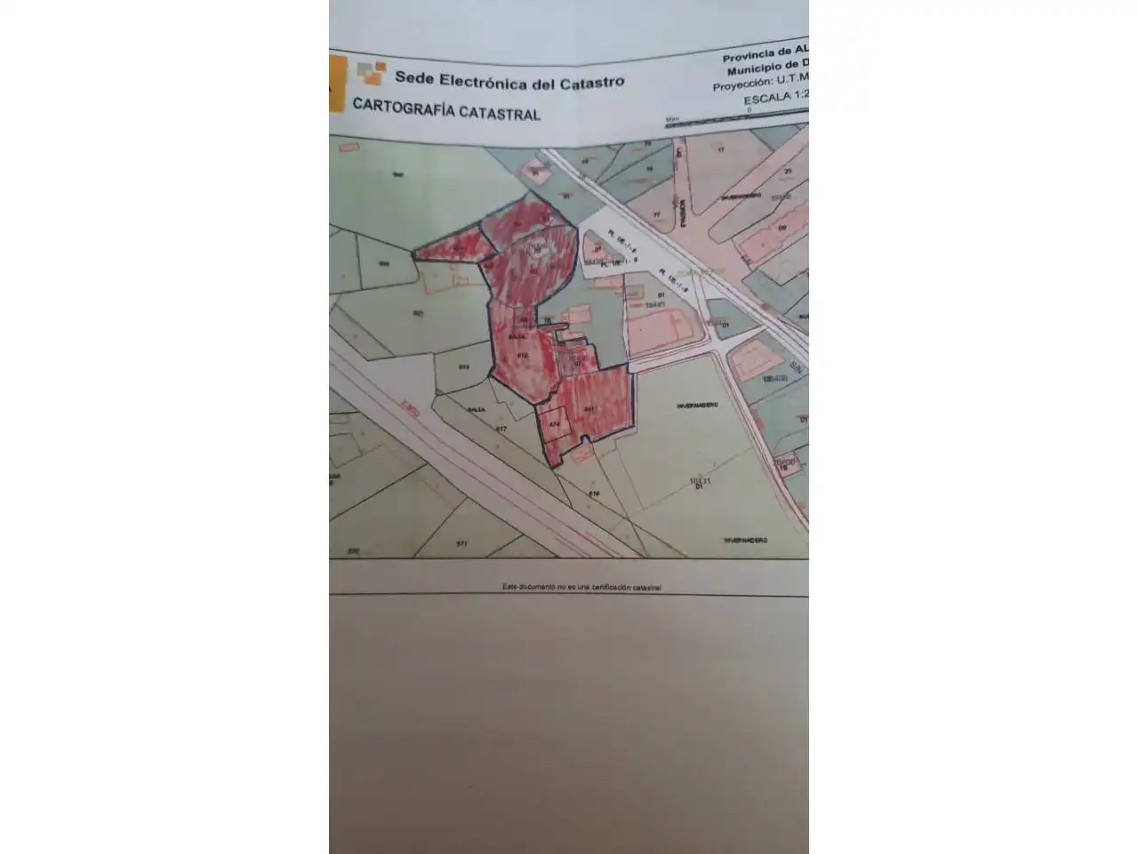 Terreno industrial en venta en Dalías