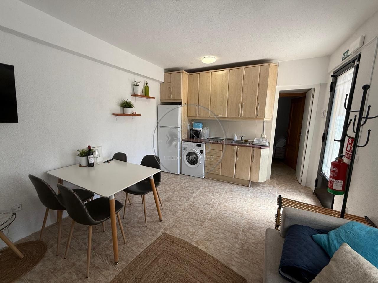 Cuina de Planta baixa de lloguer en  Madrid Capital amb Aire condicionat, Moblat i Alarma