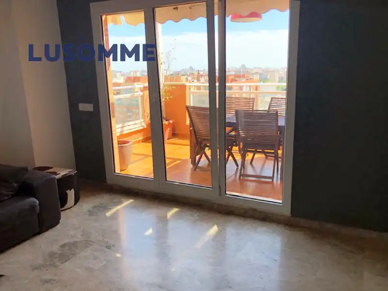 Terraza de Ático de alquiler en Valencia con Aire acondicionado, Terraza y Amueblado