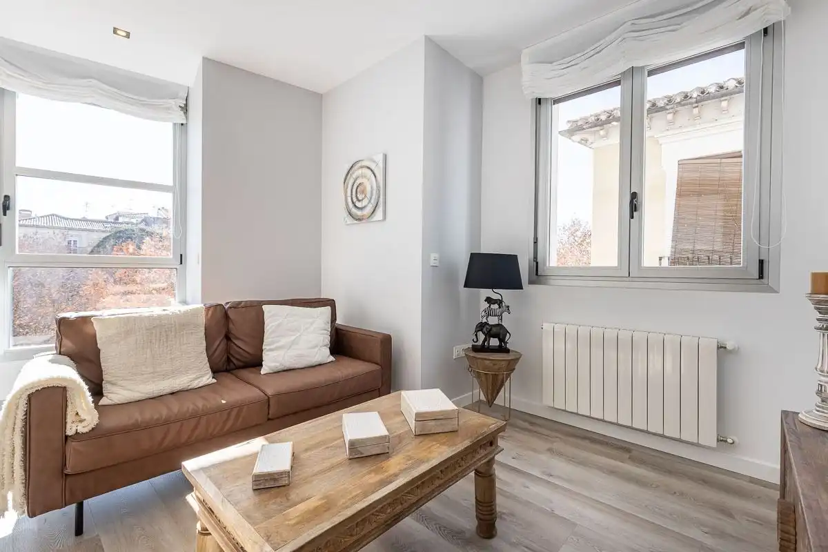 Sala d'estar de Pis de lloguer en Granada amb Aire condicionat, Calefacció i Parquet