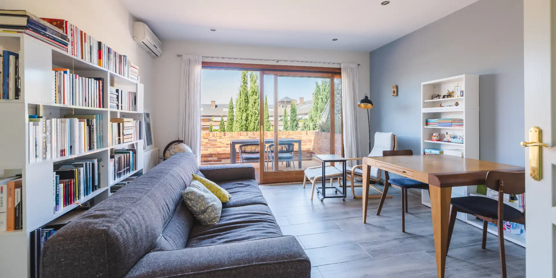 Terrasse von Wohnung zum Verkauf in Las Rozas de Madrid mit Klimaanlage, Heizung und Gemeinschaftspool
