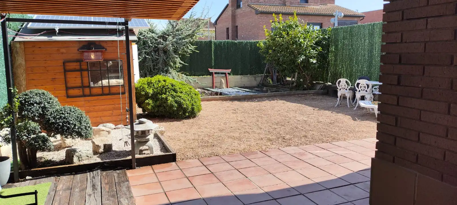 Jardín de Casa adosada en venta en Les Borges Blanques con Aire acondicionado, Jardín privado y Terraza