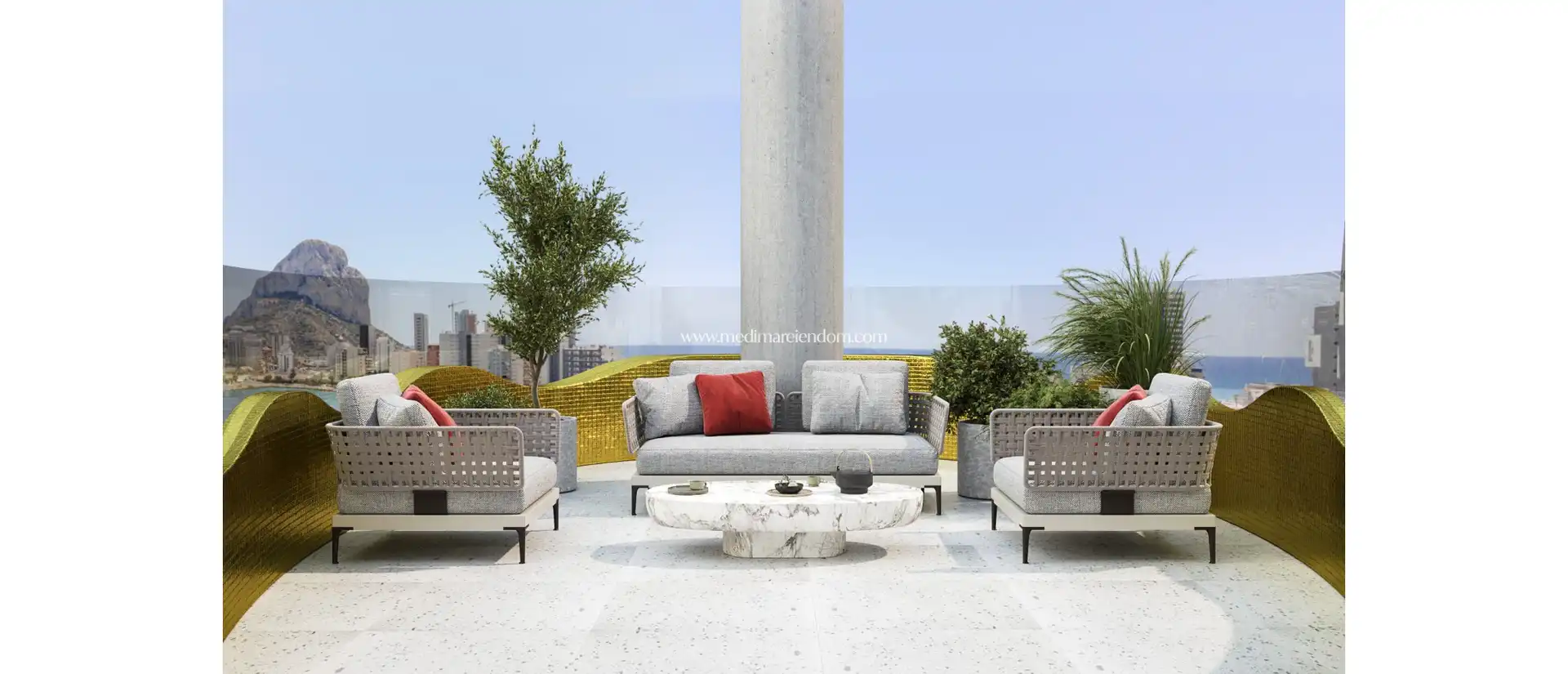 Terrasse von Wohnung zum Verkauf in Calpe / Calp mit Terrasse