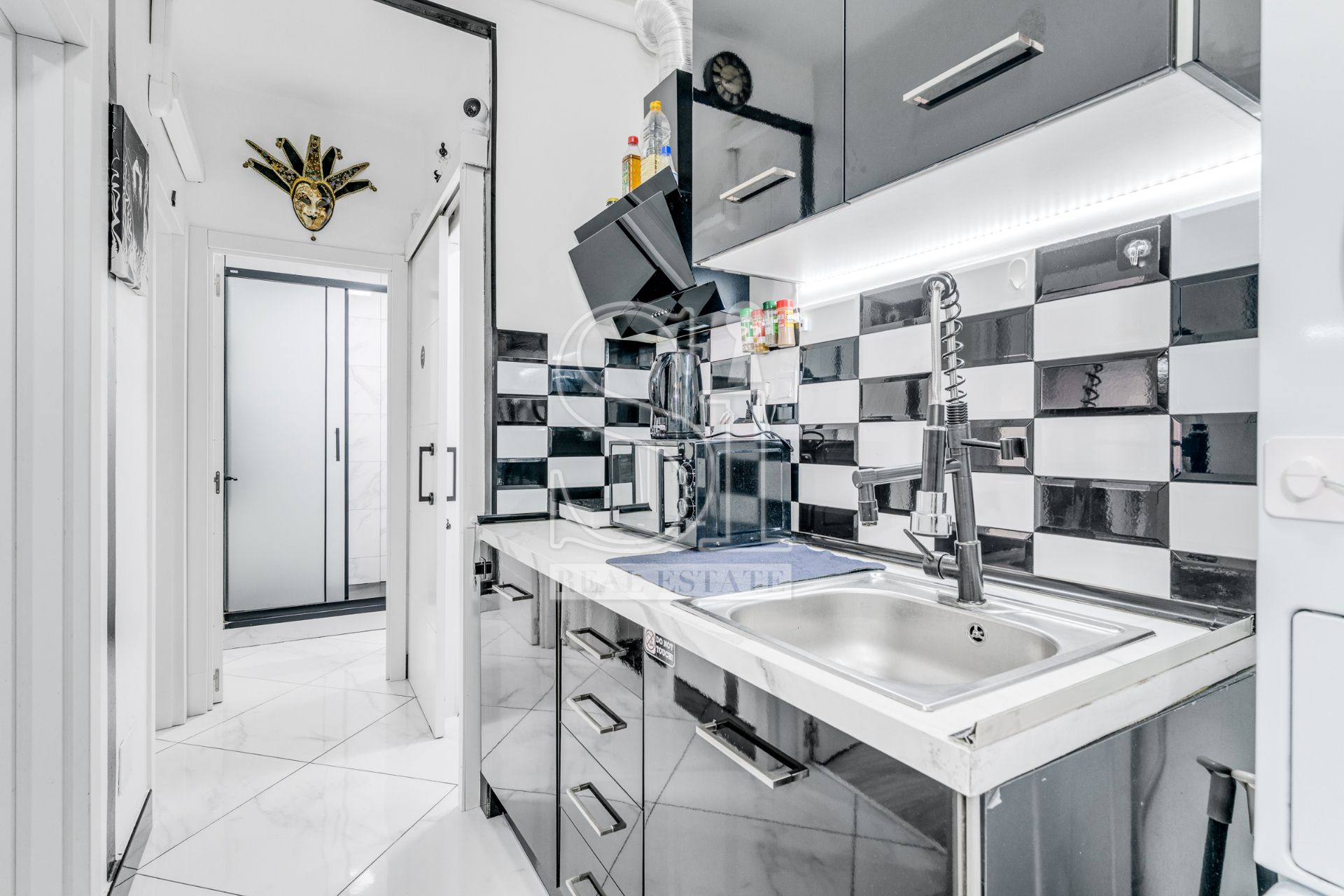 Kitchen of Flat for sale in  Barcelona Capital  with Air Conditioner, Heating and Furnished