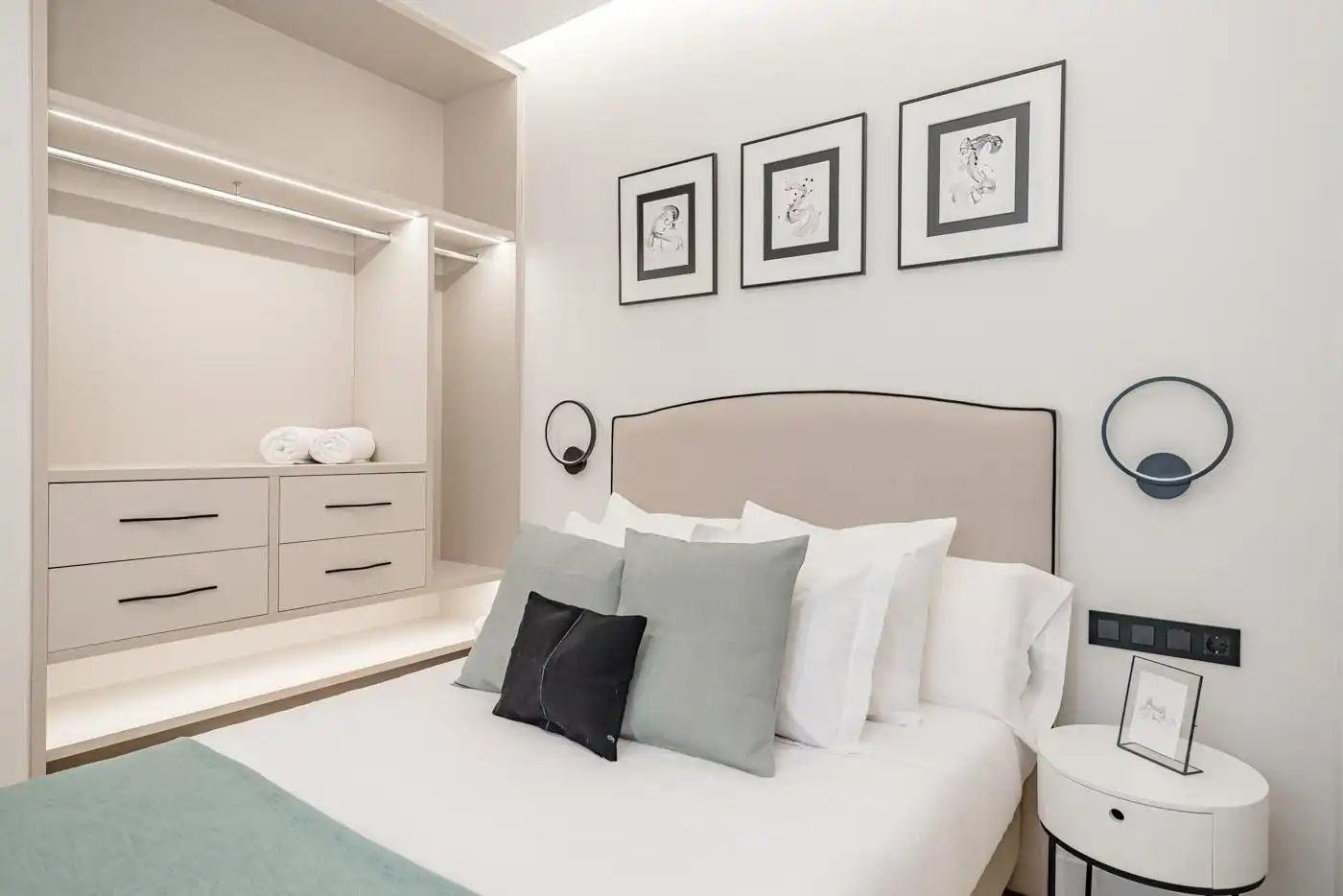 Schlafzimmer von Wohnung zum Verkauf in Madrid mit Klimaanlage und Heizung